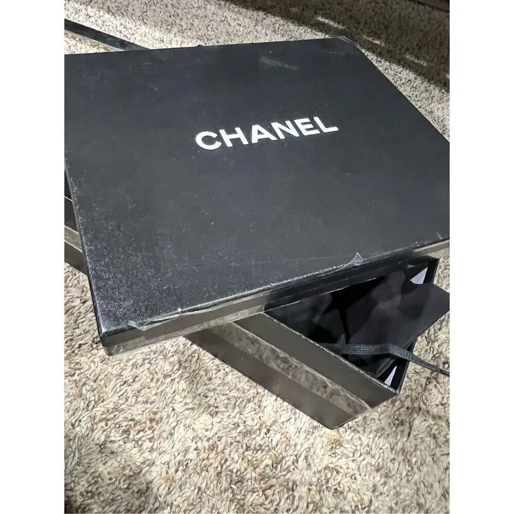 Chanel black sneakers size 36